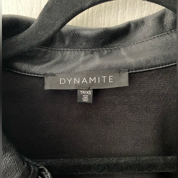 DYNAMITE leather shacket - Picture 3 of 6